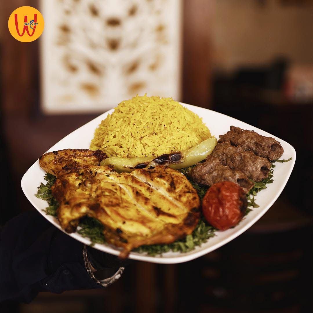 ربع فرخة + كفتة + ارز ( ورك )