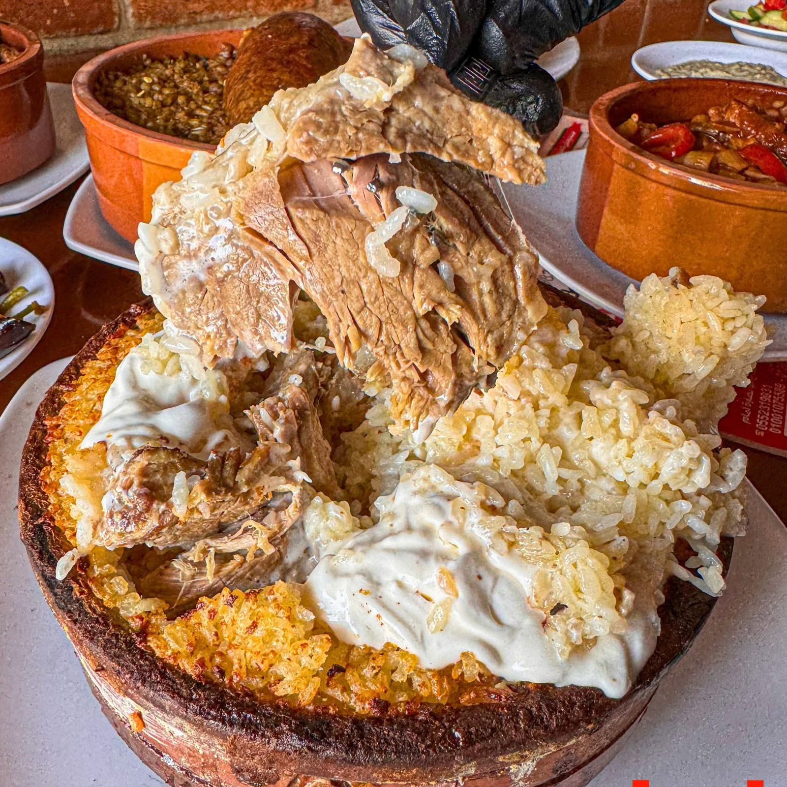 طاجن رز معمر ( لحمة )