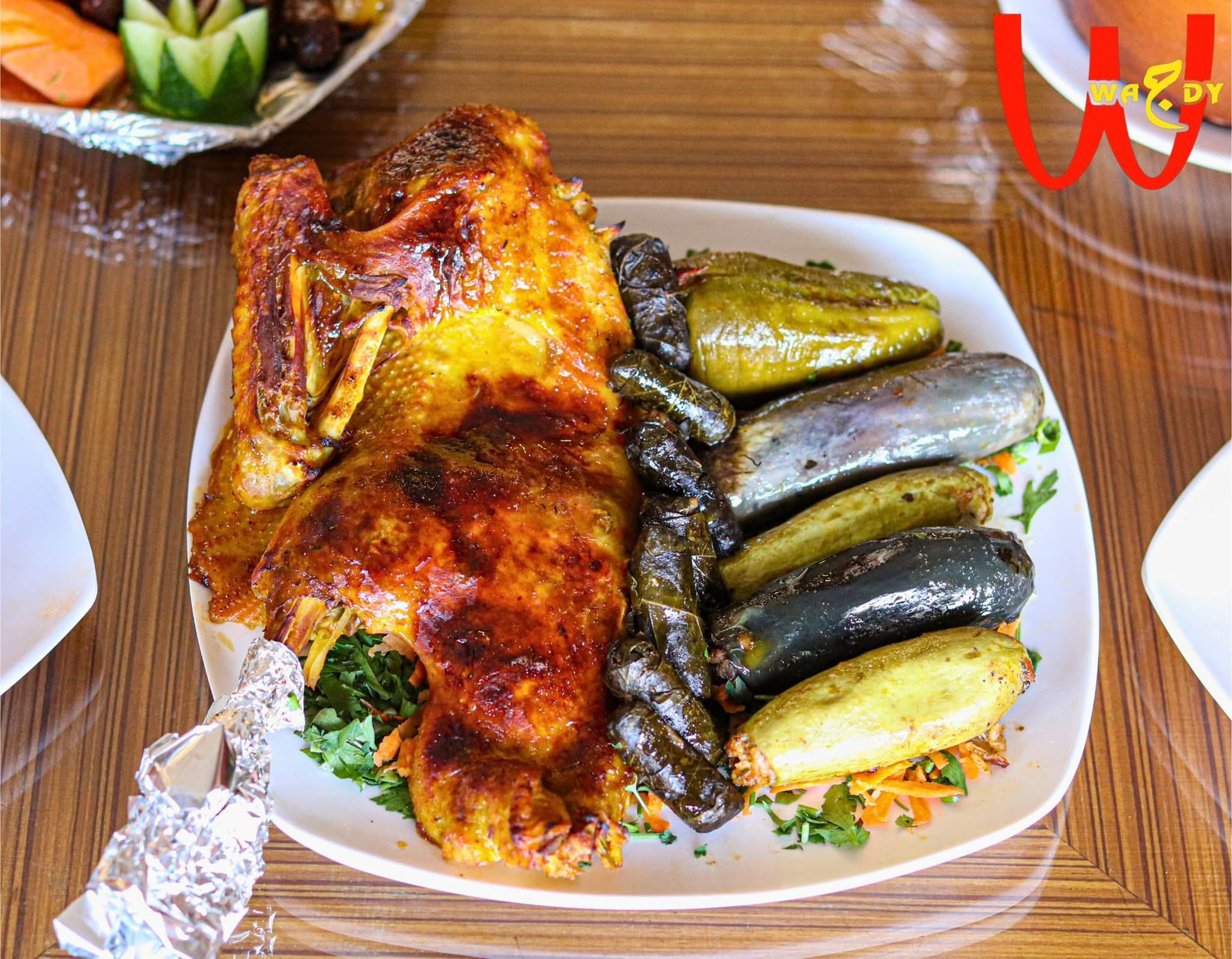 وجبة بـط مع محاشى